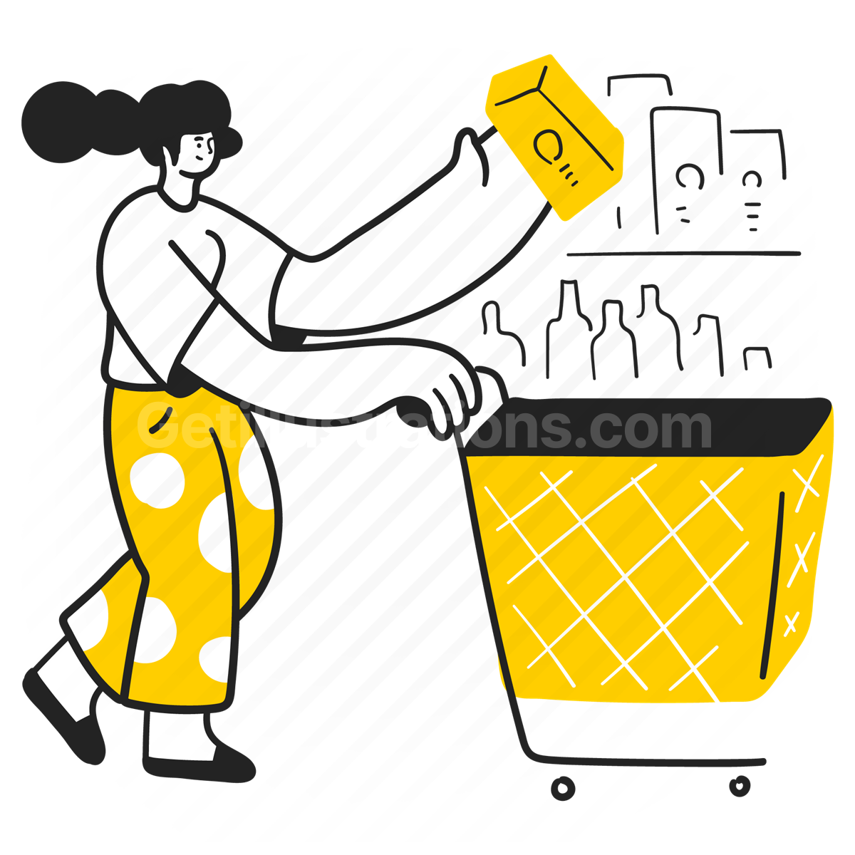 groceries, shop, store, shopping cart, purchase, buy
